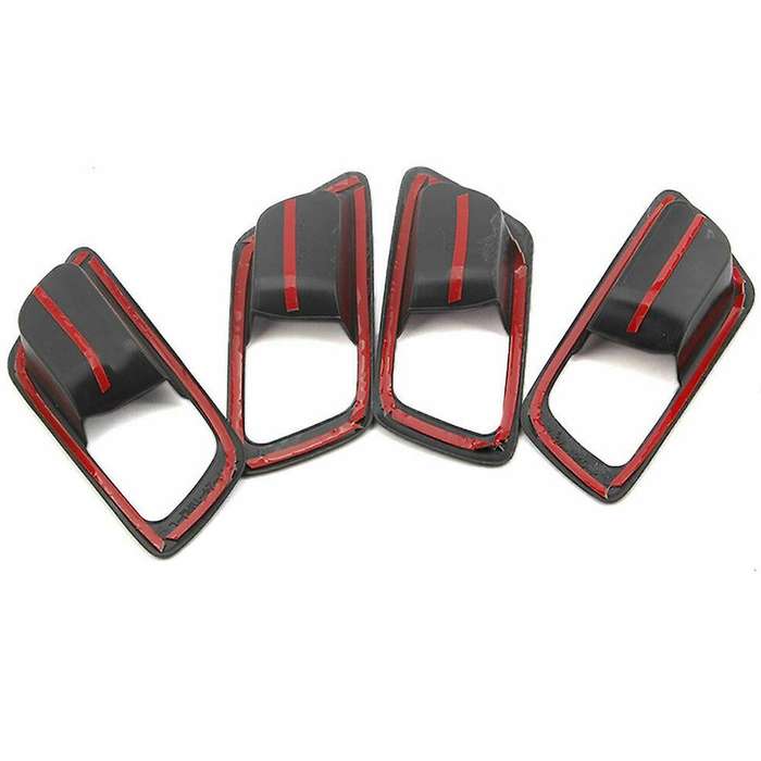 Car Carbon Fiber Inner Door Handle Bowl Cover Trim for C- 2017-2020