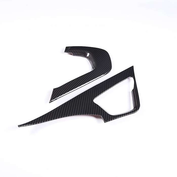 Car Carbon Fiber Interior Control Handle Cover Frame Sticker for Corvette C7 2014-2019 Lhd