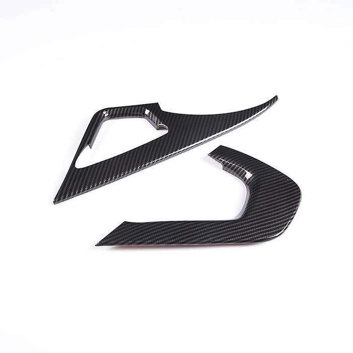 Car Carbon Fiber Interior Control Handle Cover Frame Sticker for Corvette C7 2014-2019 Lhd