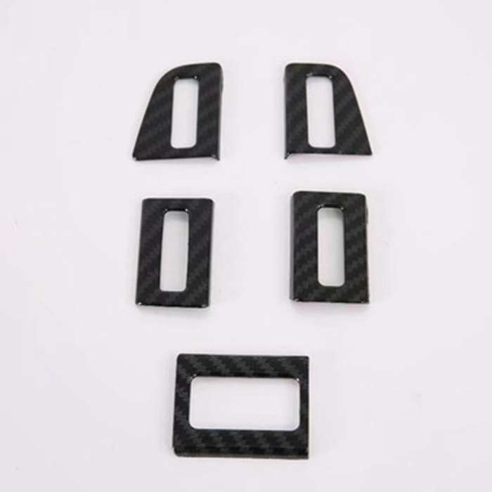 Car Carbon Fiber Interior Dashboard Air Vent Outlet Cover Trim for Range Evoque L551 2019 2020