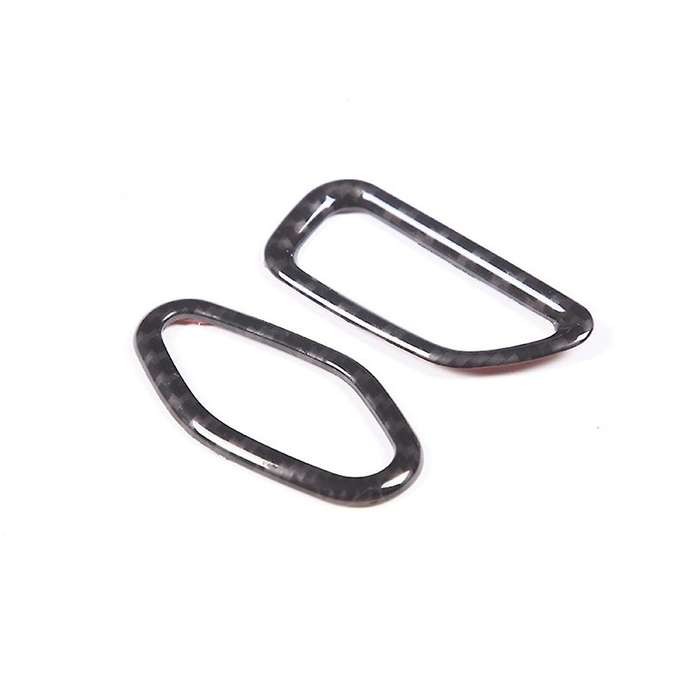 Car Carbon Fiber Interior Inner Door Lock Switch Cover Decoration Sticker for Corvette C7 2014-2019