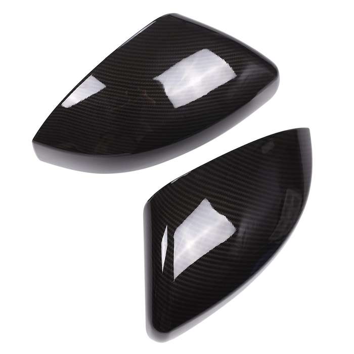 Car Carbon Fiber Look Rearview Mirror Cap Cover Trim for Range Sport 2014-2020