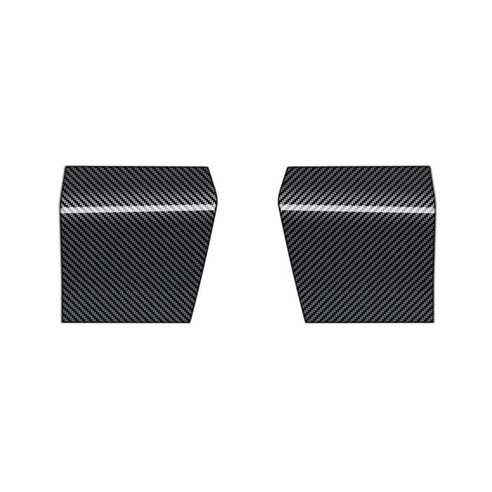 Car Carbon Fiber Pattern Glass Switch Upper Panel Decoration Door Armrest Stickers for Alphard 40 S