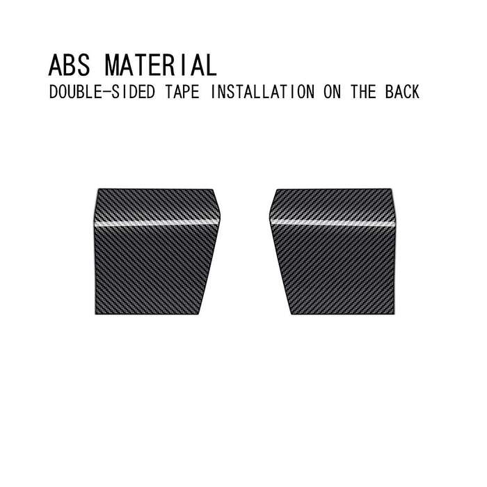 Car Carbon Fiber Pattern Glass Switch Upper Panel Decoration Door Armrest Stickers for Alphard 40 S