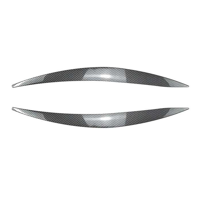 Car Carbon Fiber Pattern Headlight Lamp Eyebrows Cover Trim for Focus Mk4 2019-2021 Car Eyelids Lids