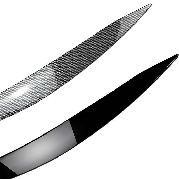 Car Carbon Fiber Pattern Headlight Lamp Eyebrows Cover Trim for Focus Mk4 2019-2021 Car Eyelids Lids