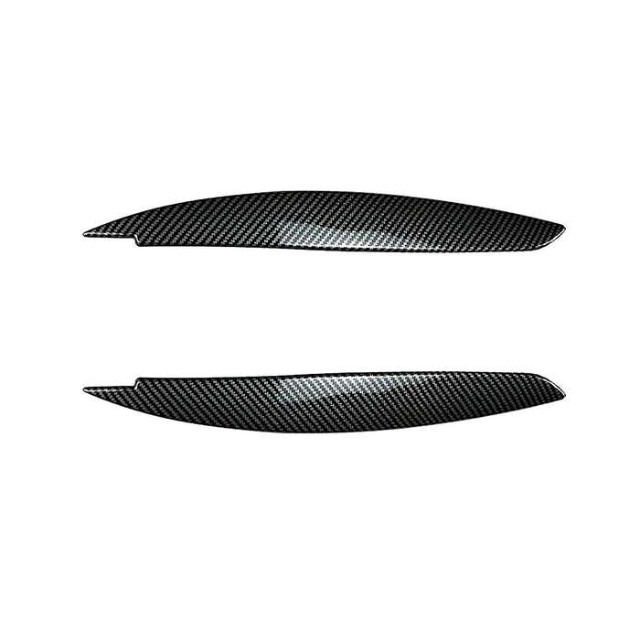 Car Carbon Fiber Pattern Headlight Lamp Eyebrows Cover Trim for 1 Series E81 E82 E87 E88 2008-2013 C