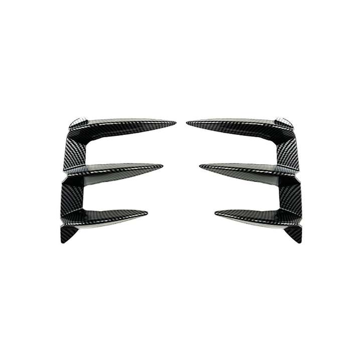 Car Carbon Fiber Pattern Rear Bumper Splitter Kit Spoiler Rear Canard Trim for X3 G01 2022-2023