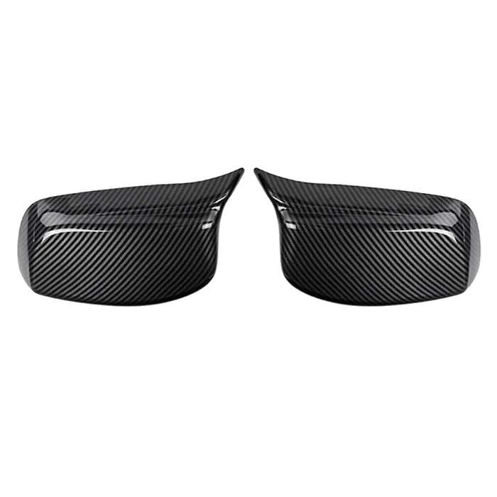 Car Carbon Fiber Pattern Ox Horn Rearview Side Mirror Cover for 5 Series E60 2004-2010 Car Accessori