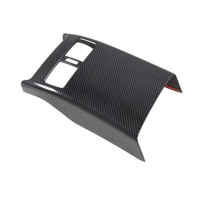 Car Carbon Fiber Rear Air Condition Vent Outlet Frame Anti-kick Panel Cover Trim for -30 Cx30 2020