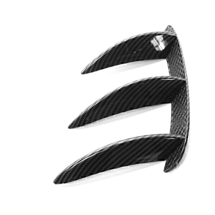 Car Carbon Fiber Rear Bumper Spoiler Side Air Outlet Wing Canard Fin for A Class W176 A200 A260 For