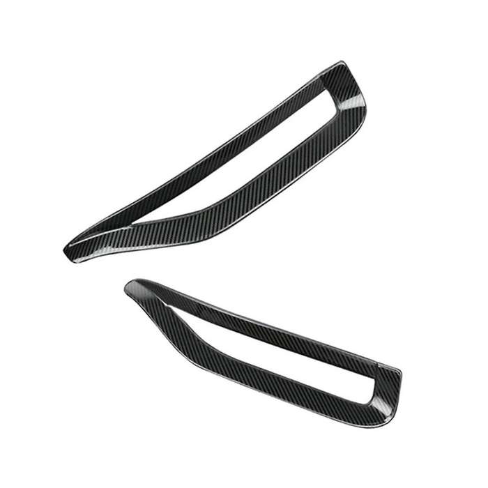 Car Carbon Fiber Rear Tail Fog Light Lamp Frame Cover Trim for Sedan 2019-2020