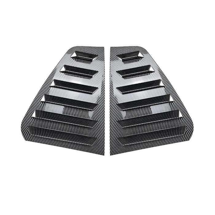 Car Carbon Fiber Rear Windows Triangle Louver Cover Stickers for Golf 6 Mk6 2008-2012 Cover