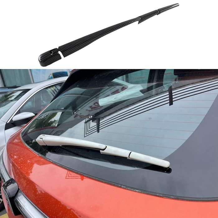 Car Carbon Fiber Rear Windshield Rain Wiper Blade Arms Cover Trim Decoration for -v Xrv Xr-v 2022 20