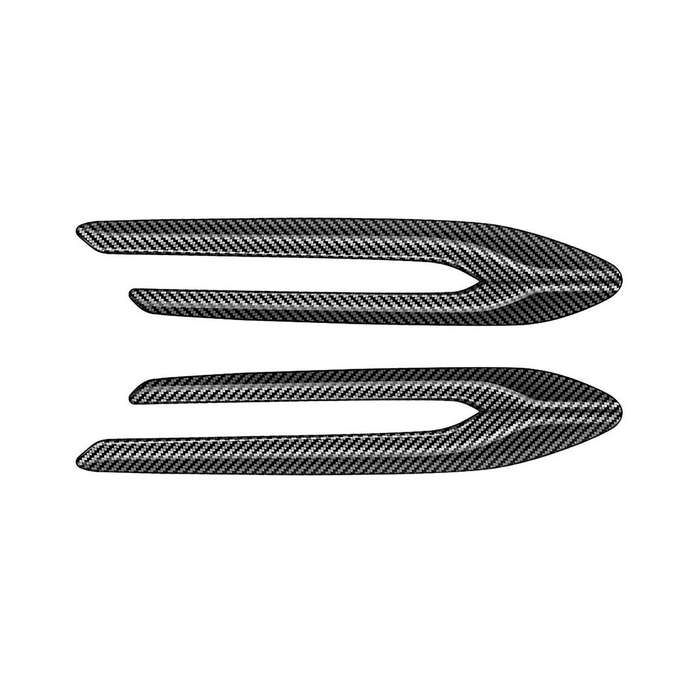 Car Carbon Fiber Side Wing Emblem Cover Trim Stickers Car Exterior Styling Side Wing for -60 2022+ R
