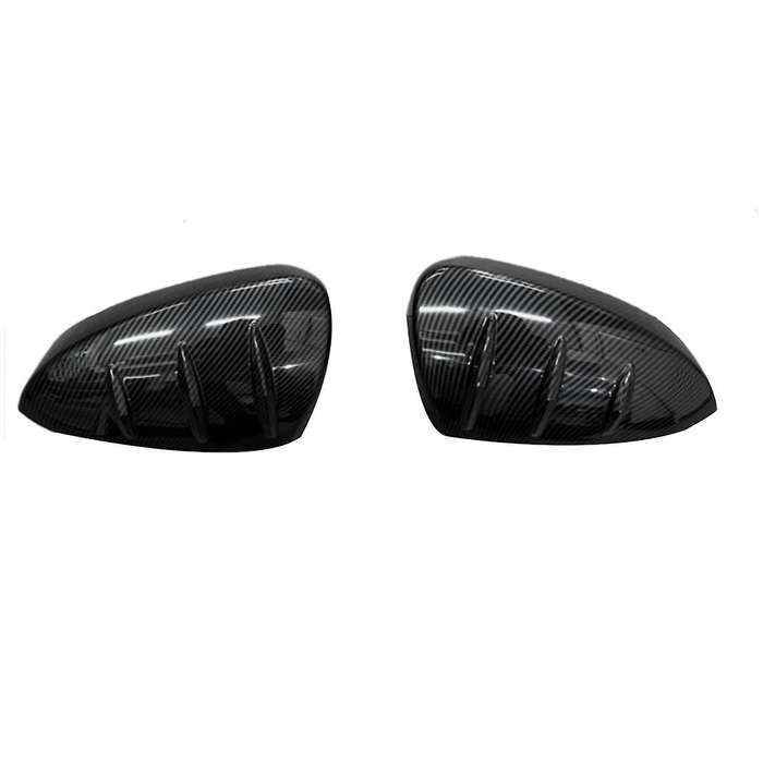 Car Carbon Fiber Reversing Mirror Shell Rearview Mirror Cover Reflector Rear Cover Shell for Yaris