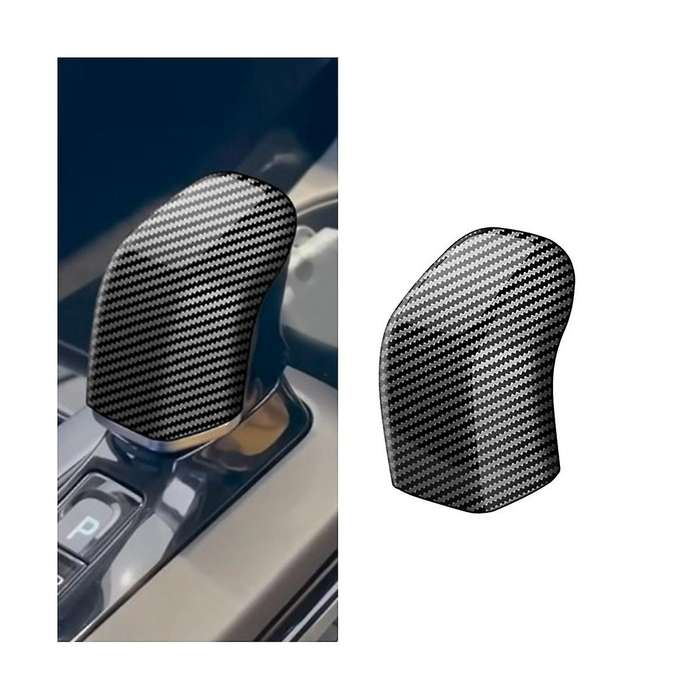 Car Carbon Fiber Shift Knob Cover Gear Head Cover Trim for Prius 60 Series 2020-2023 Interior Acces