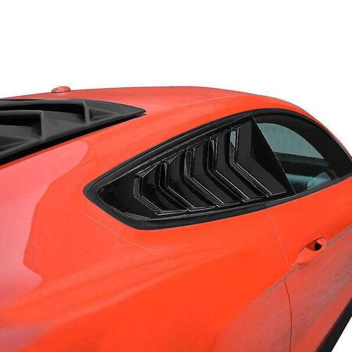 Car Carbon Fiber Vent Side Window Louver Cover ABS for 2015-2017