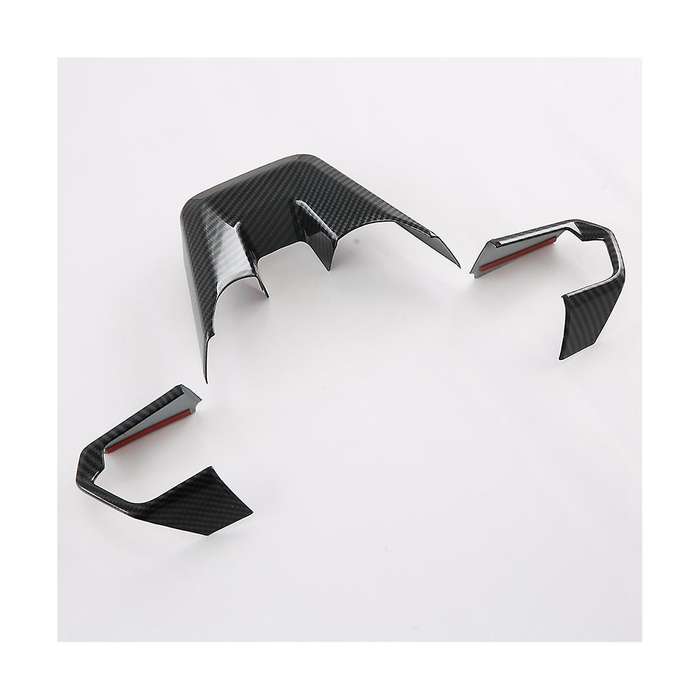 Car Carbon Fiber Style Steering Wheel Switch Button Frame Cover Trim for Land Cruiser LC300 2022 20