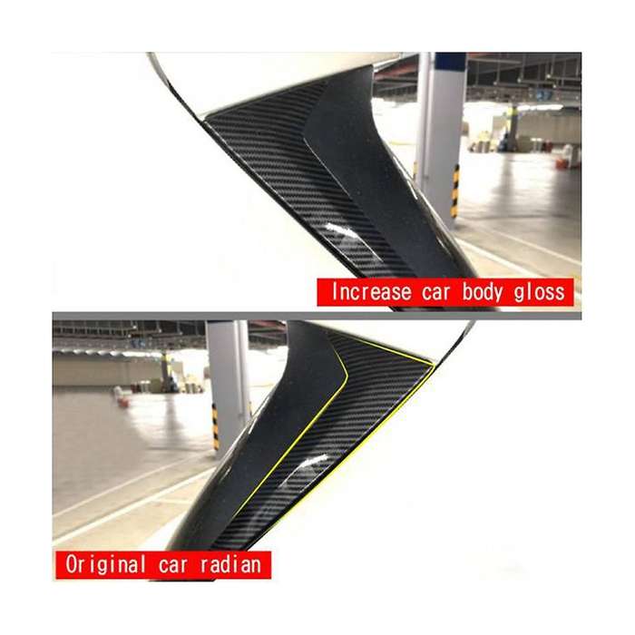 Car Carbon Fiber Vertical Rear Window Side Spoiler Wing for Sienna 2020-2022 Rear Window Mirror Tai