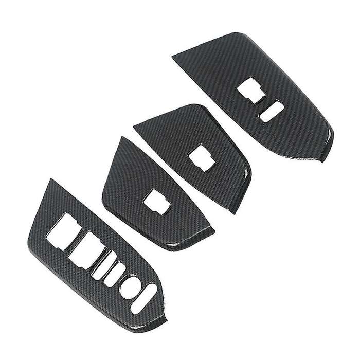 Car Carbon Fiber Window Glass Switch Inner Door Armrest Cover Trim for -V 2017 2018 2019