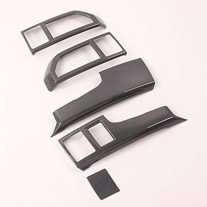 Car Carbon Fibre Central Console Panel Cover Trim Air Outlet Vent Frame Interior Accessories for 202