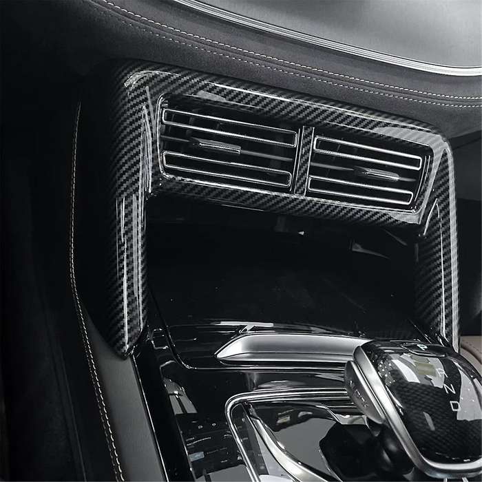 Car Center Air Vent Outlet Panel Cover Trim Decoration Carbon Fiber Look for TANG