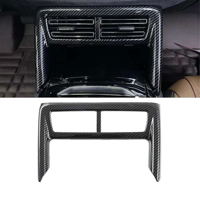 Car Center Air Vent Outlet Panel Cover Trim Decoration Carbon Fiber Look for TANG