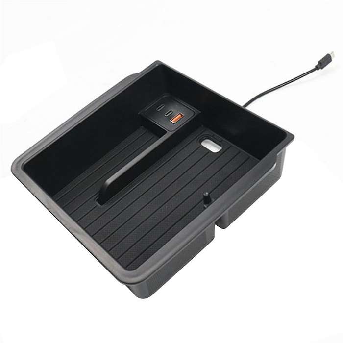 Car Center Armrest Storage Box with Docking Station for 2024 , Armrest Box