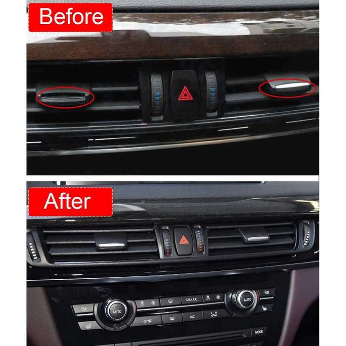 Car Center Console Air Conditioning Vent Outlet Clip Tab Trim Front Row AC Vent Clip for X5 X6 F15 F