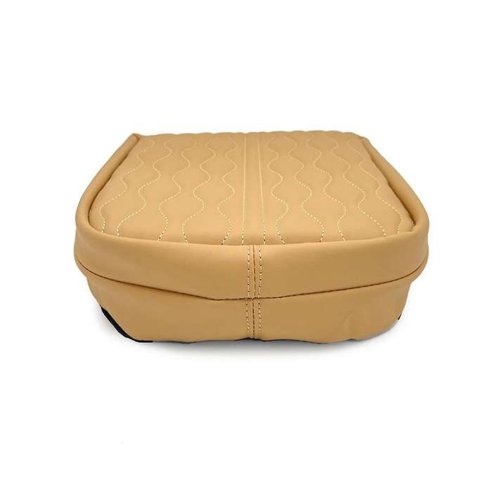 Car Center Console Armrest Box Pad Mat Cushion Cover Camel Fit for Carnival
