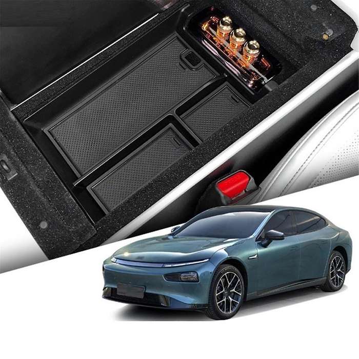 Car Center Console Armrest Storage Box for Xpeng P7i 2023 Interior Central Storage Organizer Contain