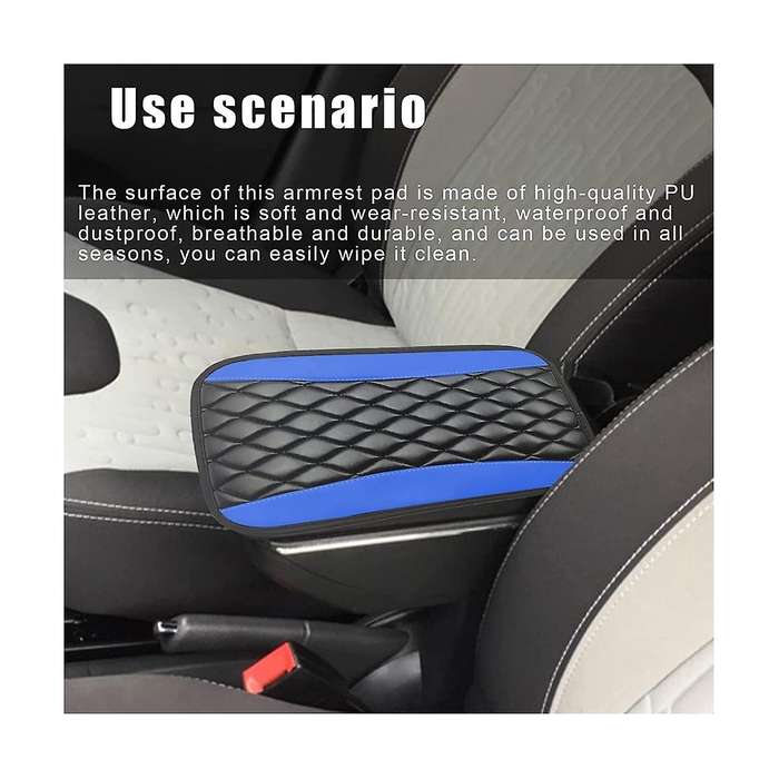 Car Center Console Cushion Pad, Universal Waterproof and Anti-Scratch Armrest Cushion Cover Protect