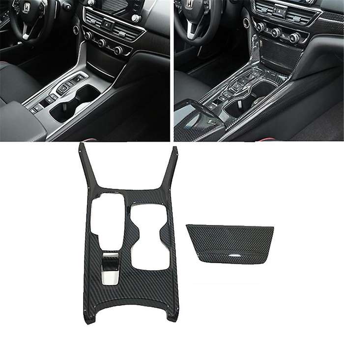 Car Center Console Decorative Frame Protective Gear Gear Shift Box Panel Cover for Accord 2018 2019