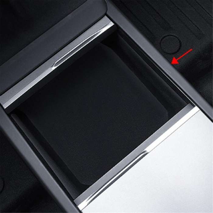 Car Center Console Front Storage Box for Model 3 2024 Organizer BOX Car Flocked Interior Accessorie