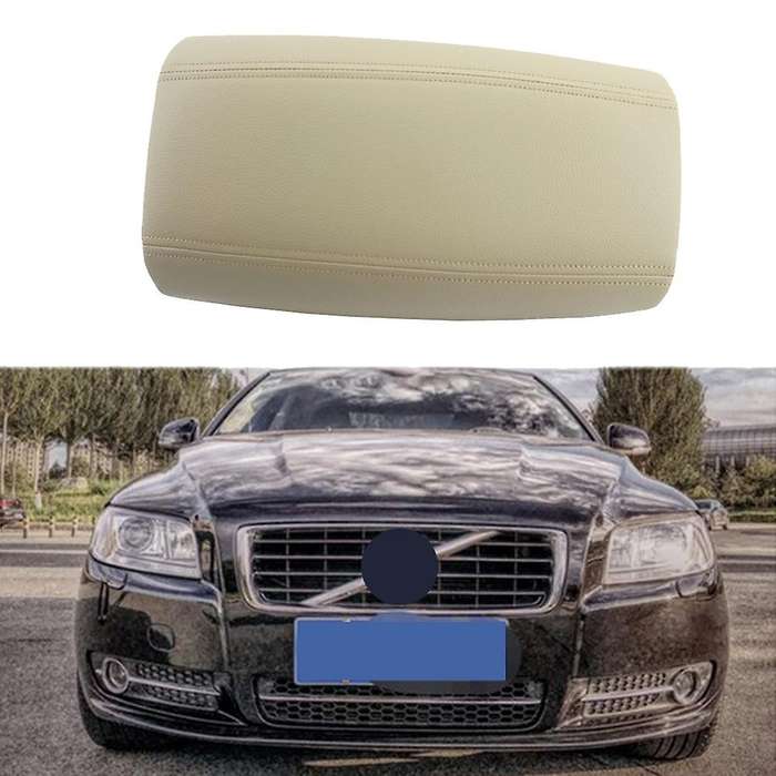 Car Center Console Leather Armrest Box Cover Storage Cover for S80 1999-2006