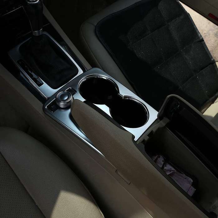 Car Center Console Hand Rest Water Cup Frame Decoration Stickers Trim for X204 2008-2015 LHD