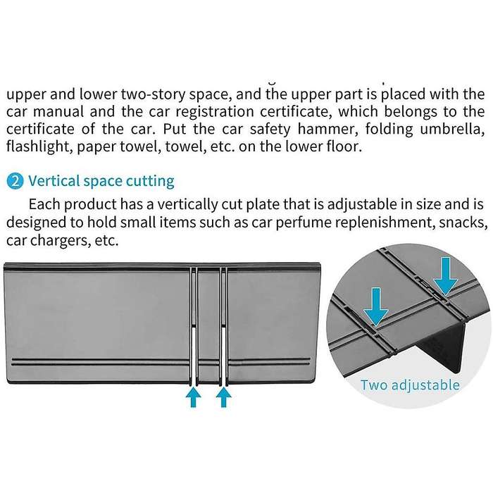 Car Center Console Organizer Insert Dividers for JL 2018 2019 2020 Sport Storage Console Tidying Box