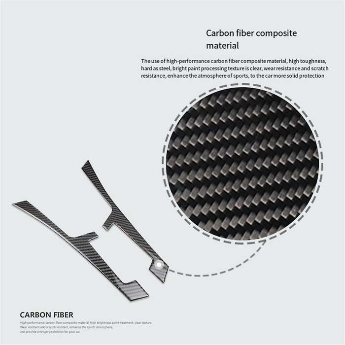 Car Center Console Panel Both Side Frame Trim Cover Sticker F Style Bezel Strip for Q50 Q60 2014-201