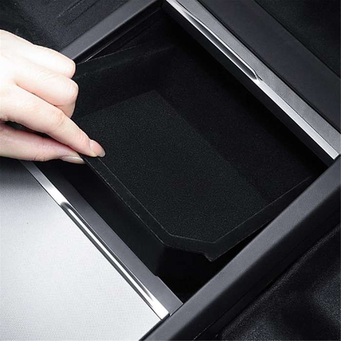 Car Center Console Rear Storage Box for Model 3 2024 Organizer BOX Car Silica Gel Interior Accessor