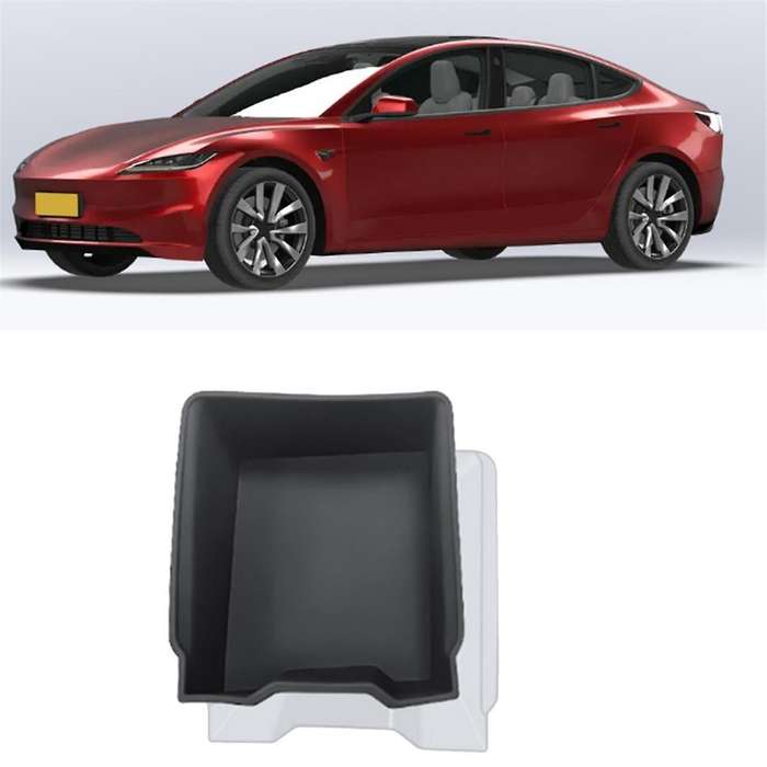 Car Center Console Rear Storage Box for Model 3 2024 Organizer BOX Car Silica Gel Interior Accessori