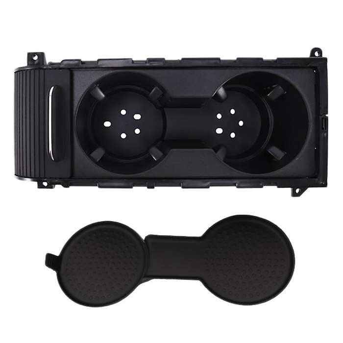 Car Center Console Water Cup Holder Storage Box with Sliding Lid for Golf 7 MK7 2013 2014 2015 2016