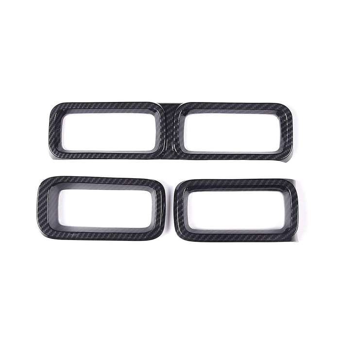 Car Center Control Outlet Frame Cover Trim Sticker for 2022 2023 Accessories - Abs Carbon Fiber