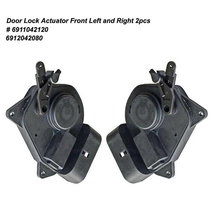 Car Center Door Lock Door Closer Power Door Lock Actuator Front Left + Front Right for 6911042120 69