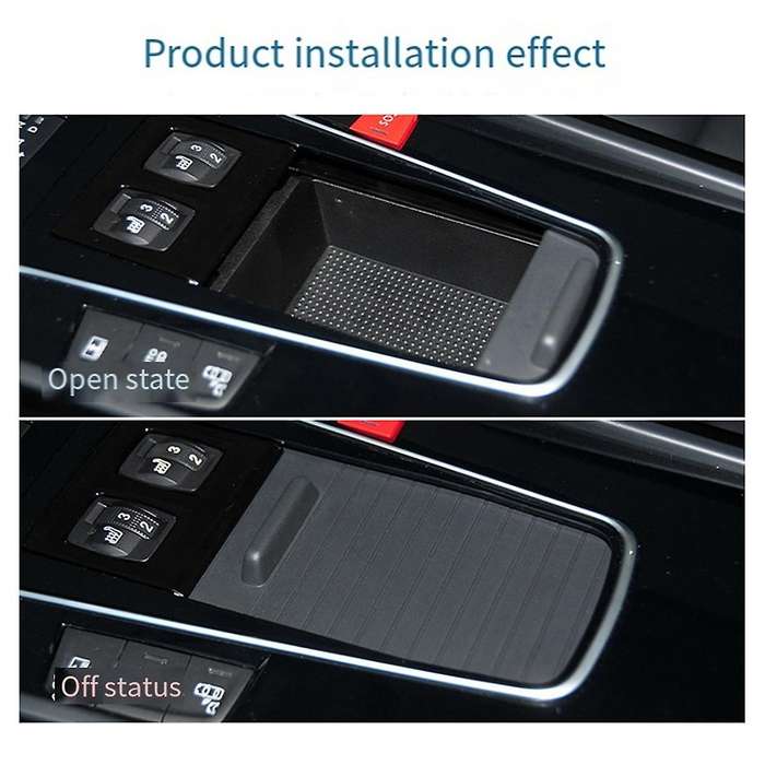 Car Central Armrest Box Water Cup Holder Curtain Roller Shutter Cover for 508 2011-2018 Low Configu