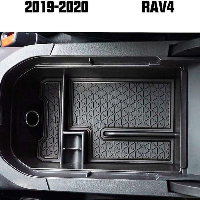 Car Central Armrest Storage Box Compatible Toyota RAV-4 2019-2021
