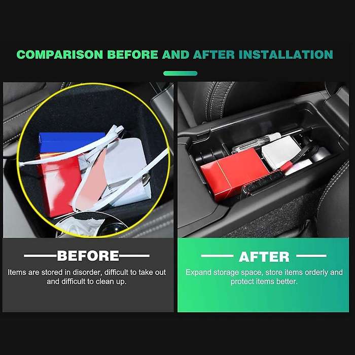 Car Central Console Armrest Storage Box Holder Interior Organizer Glove Tray for XC40 2018-2021