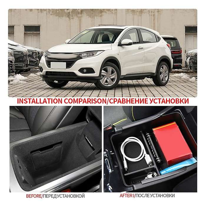 Car Central Console Armrest Storage Box Holder Interior Organizer