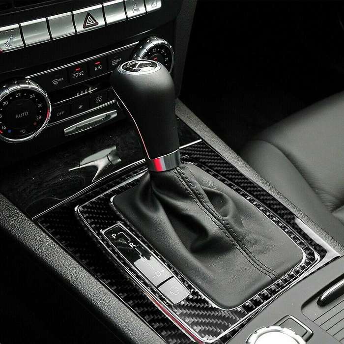 Car Central Console Gear Shift Lever Box Panel Cover Trim Gear Shift Panel for - C Class W204 2007-2