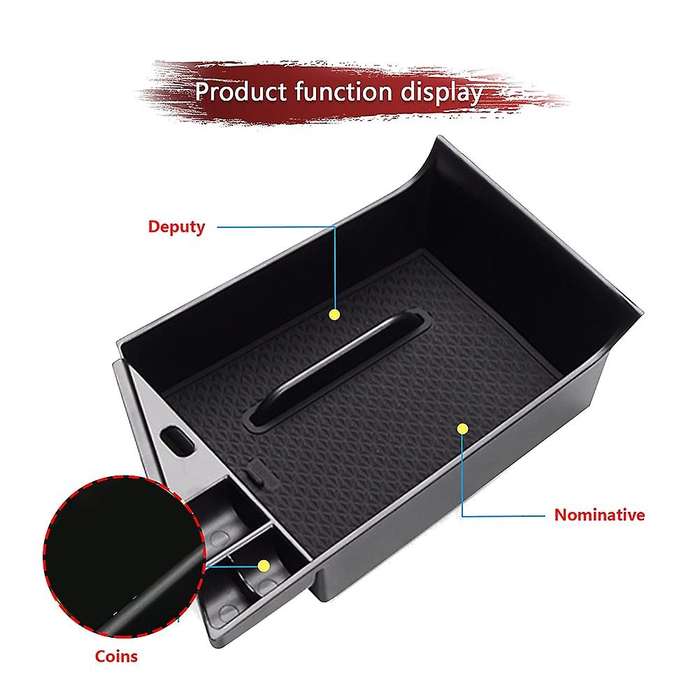 Car Central Console Organizer Armrest Storage Box Pallet Tray Glove Box Sunglasses Holder for 2021 L